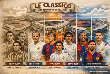 Historique des résultats du Classico Real Madrid <-> Barcelone