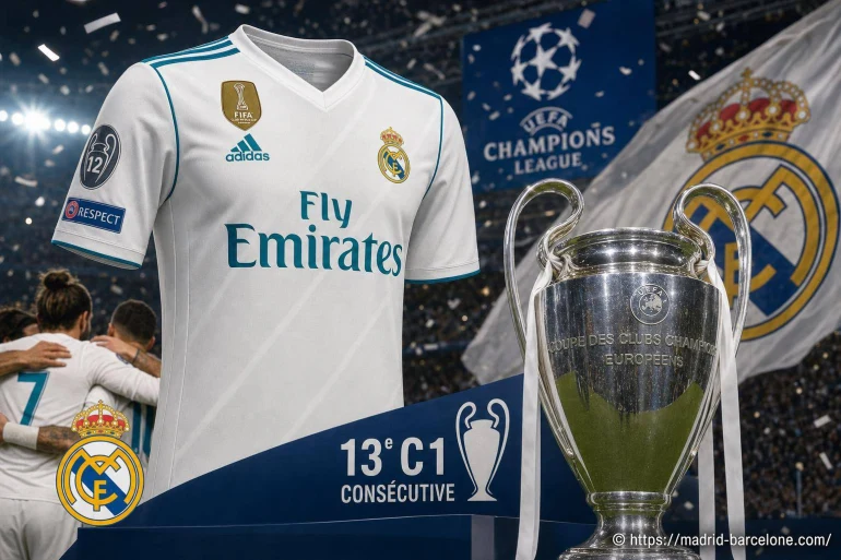 Maillot Real Madrid 2017-18 : la conquête de la 13e C1