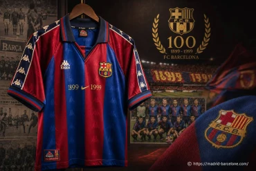 Maillot FC Barcelona 1998-99 : le centenaire du club