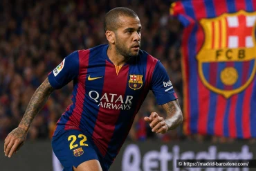 Dani Alves : le latéral droit brésilien qui a marqué le Barça