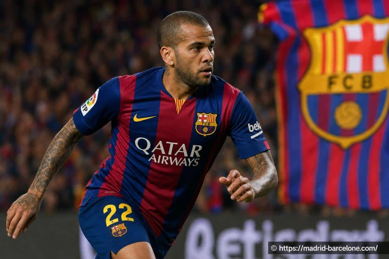 Dani Alves : le latéral droit brésilien qui a marqué le Barça