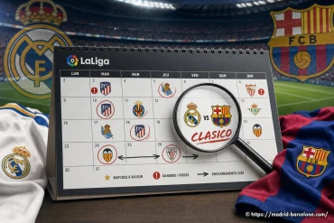 Calendrier de la Liga : repérer les matchs à valeur avant le Clasico