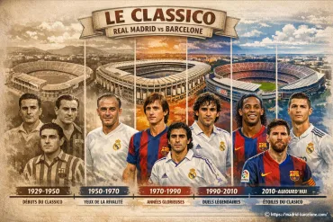 Historique des résultats du Classico Real Madrid  Barcelone