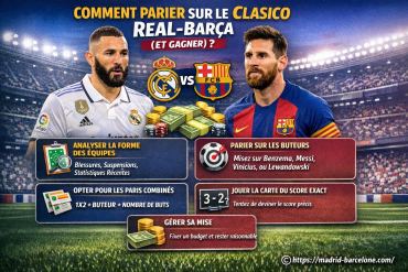Comment parier sur le Clasico Real-Barça ?