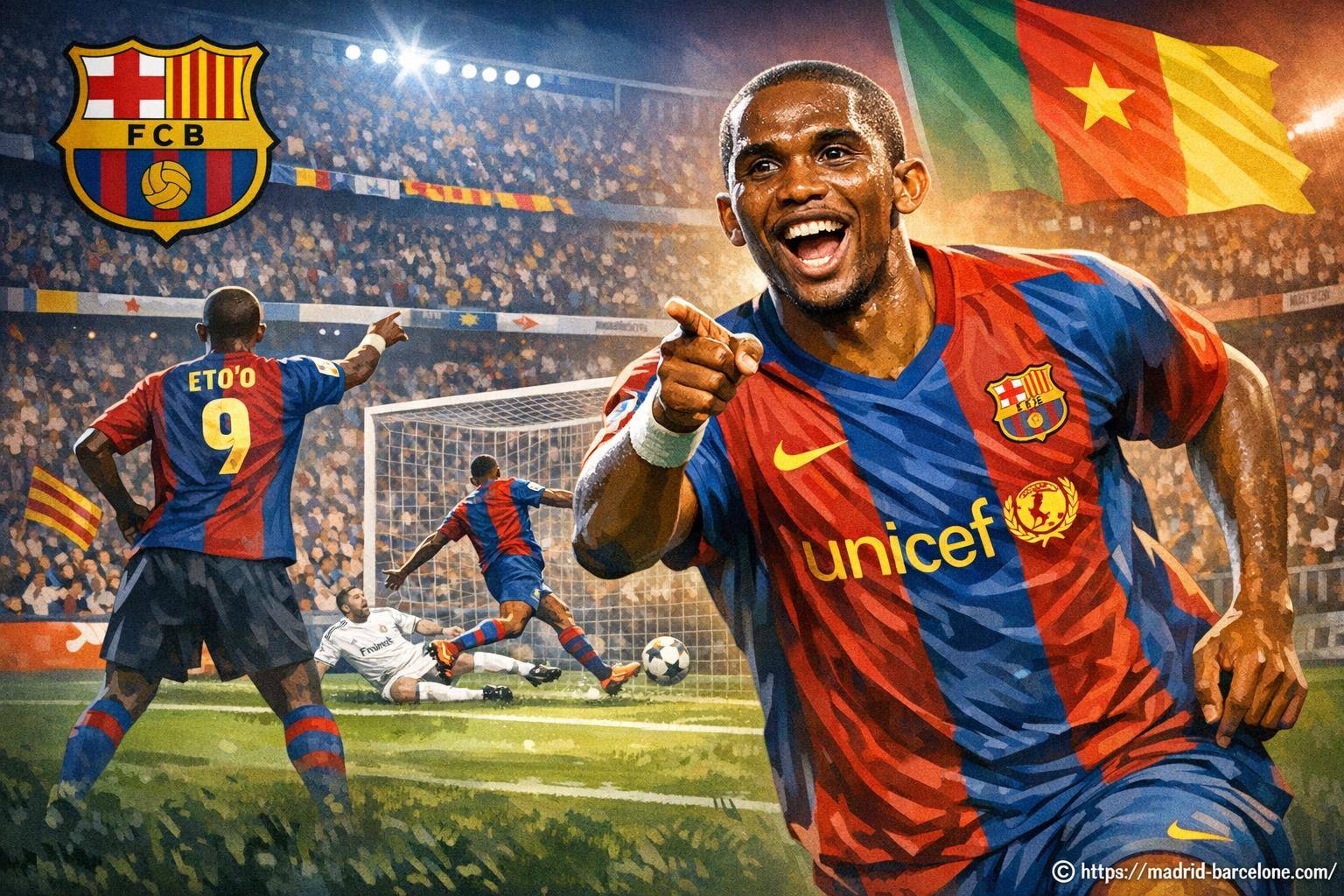 Samuel Eto'o : le buteur camerounais qui a marqué le Barça