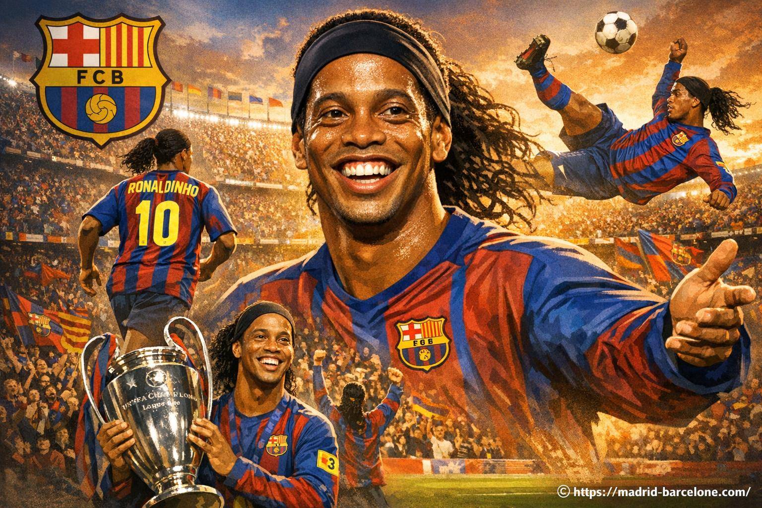 Ronaldinho le sourire du football au barça : légende et magie sur le terrain