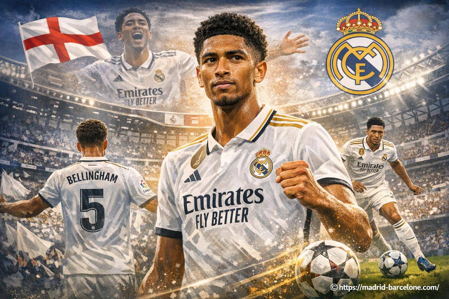 Jude Bellingham le prodige anglais qui brille au Real Madrid