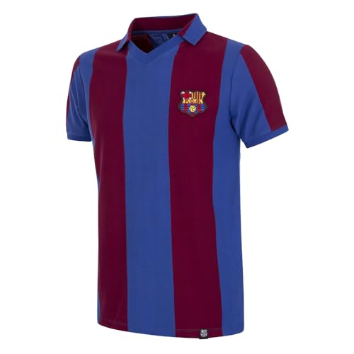 FC Barcelona 1980-81 Maillot de Foot Rétro - L