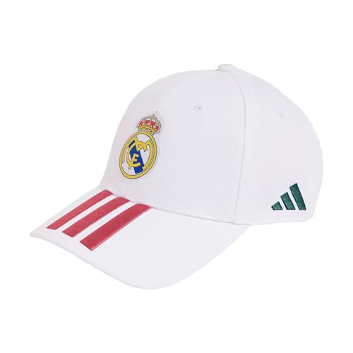 adidas Unisex REAL MADRID BASEBALL CAP OSFMwhite/wild pink