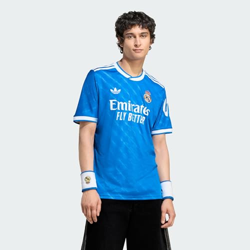 adidas - Real 3 jsy - Bleu ciel - Taille M - Maillot de foot
