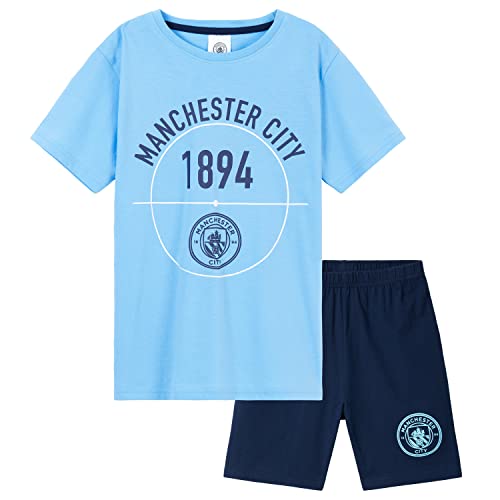 MANCHESTER CITY F.C. Ensembles Pyjama Court Garcon, Doux Res