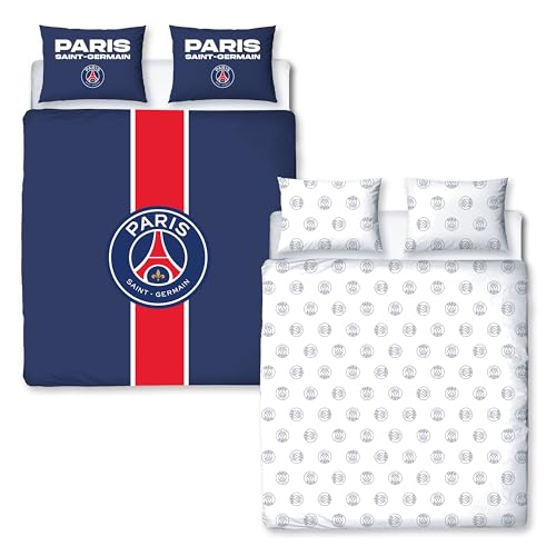 Parure de lit double avec licence officielle Paris Saint-Ger