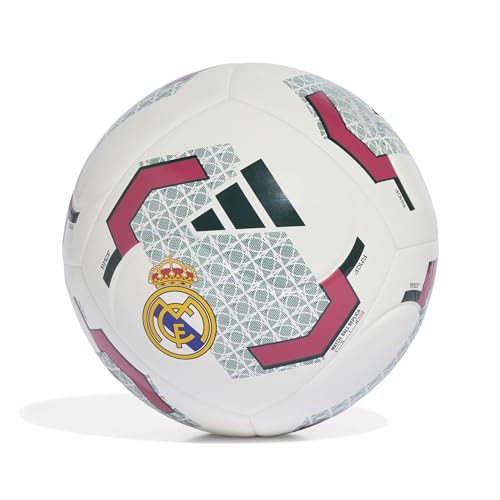 adidas Adult Real Madrid Home Club Ball white/aurora ivy 5