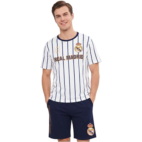 Get Trend Real Madrid FC Pyjama Homme, Deux Pièce T-Shirt Ma