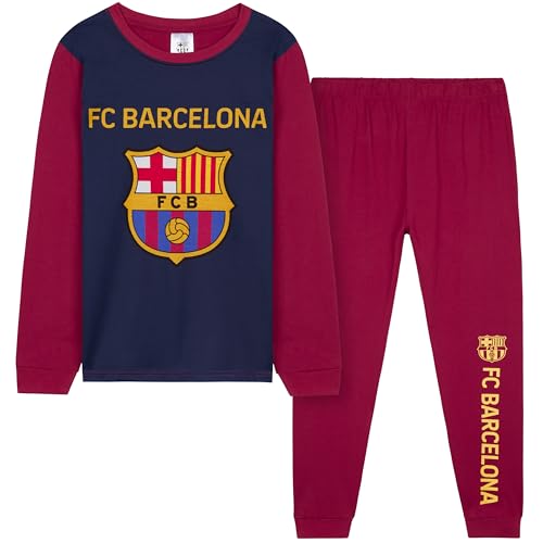 Get Trend FC Barcelona Pyjama Garçon et Ado 7-14 Ans, Ensemb