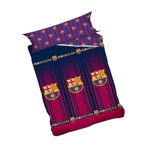 JYC CREATIVE Parure de Lit Officielle FC Barcelone 3 Pièces 