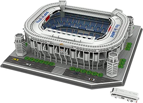 Puzzle 3D du stade Real Madrid Bernabeu, jouet éducatif souv
