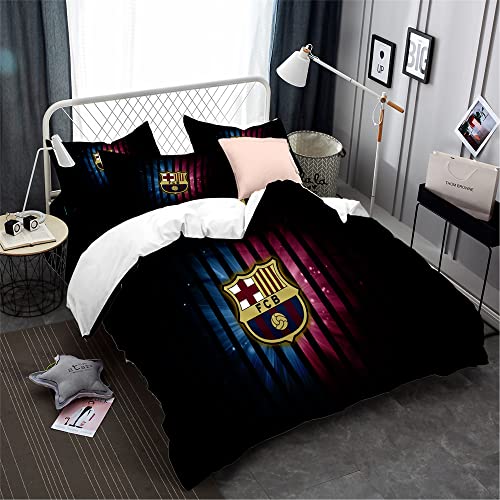 CHAOSE-FRB Ensemble De Literie 3 Pièces 120 Fils Équipe De F