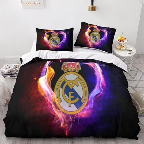 SHAARI Photos de Football Housse de Couette, Parure de lit 1