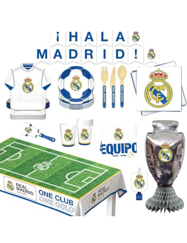 EuroFiestas, Décoration Anniversaire Real Madrid 75 Pièces A