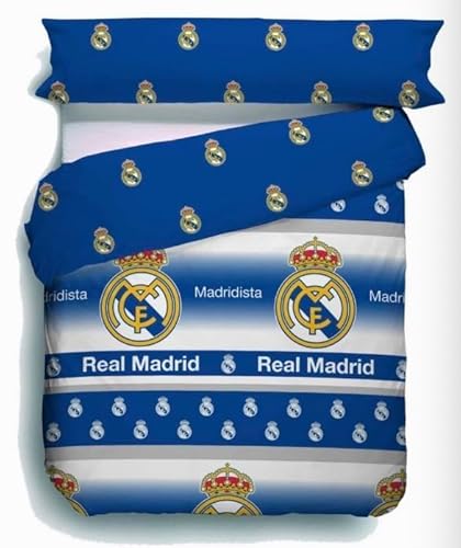JYC CREATIVE Parure de Lit Officielle Real Madrid 2 Pièces –