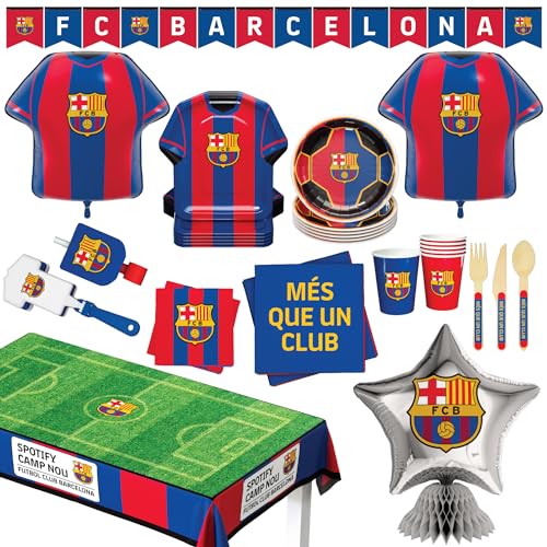 Ensemble de décoration officiel FC Barcelone pour fête, Kit 