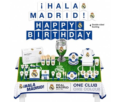 EuroFiestas, Décoration Anniversaire Real Madrid 75 Pièces A